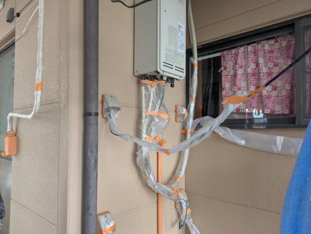 伊那市M邸_配線などにも養生