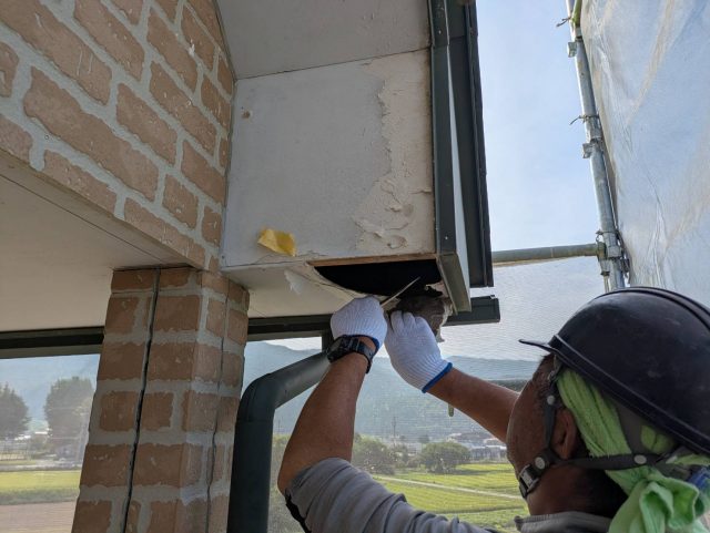 伊那市K邸_軒天-既存撤去