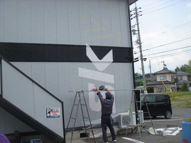 外壁看板塗装