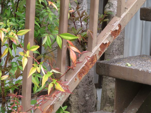 飯島町A邸_手摺部分の状態