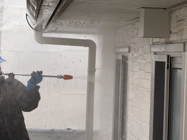 飯田市O邸_洗浄作業中