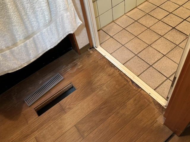 下條村　羽アリが出たという事で調査に伺い、防蟻処理と床貼替え工事を行いました