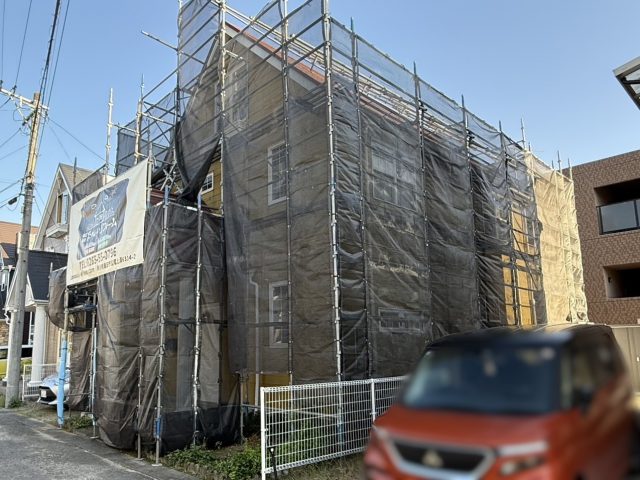 飯田市S邸_足場組立完成