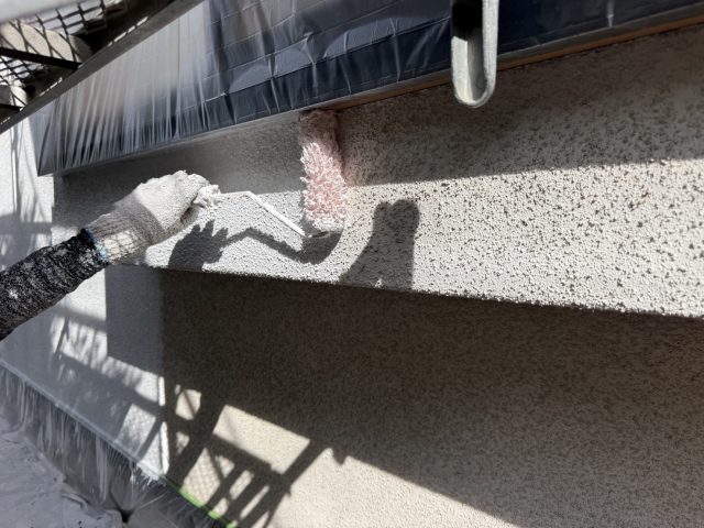 伊那市K邸_外壁下塗り