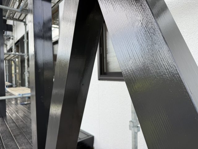 伊那市K邸_木部塗装完成