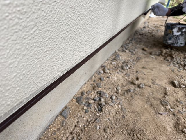 飯田市K邸_付帯部塗装-水切り