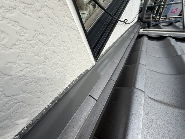 高森町F邸_雨押え塗装