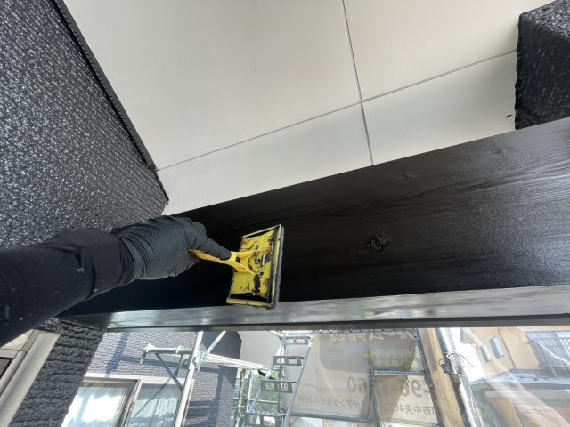 駒ヶ根市I邸_木部塗装仕上げ