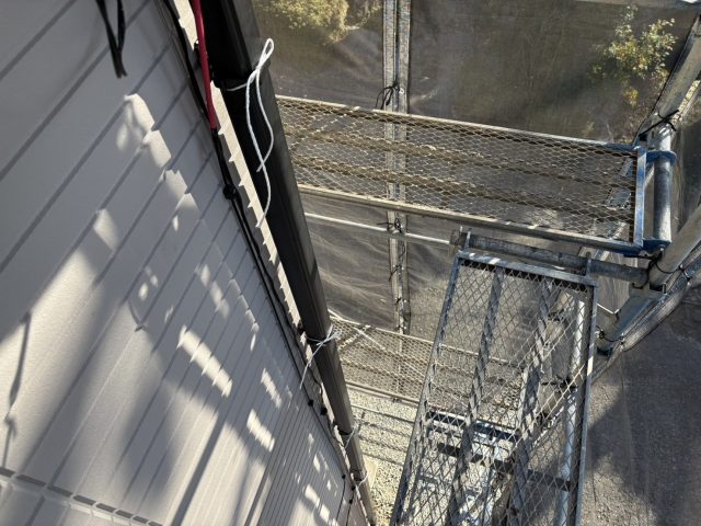 伊那市H様邸_新たに設置した竪樋