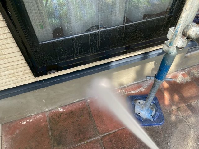 飯田市O邸_基礎洗浄中
