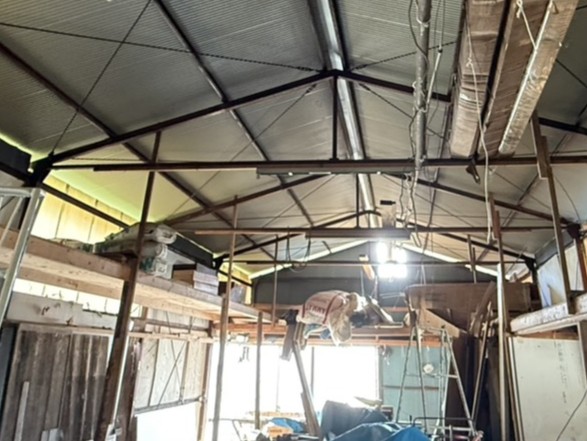 高森町K邸_鉄骨塗装施工前