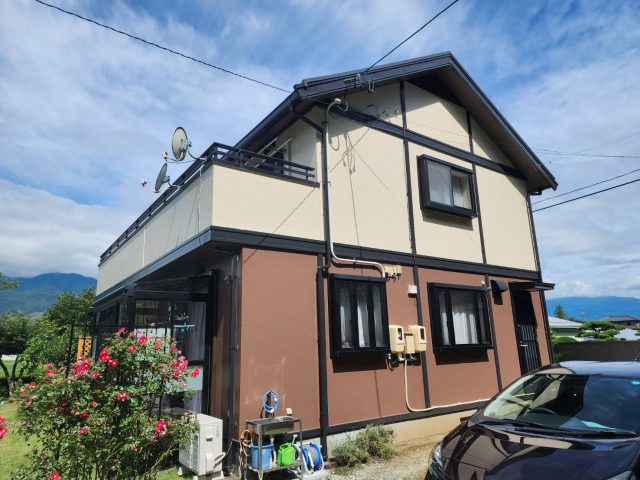 伊那市S邸外壁施工後