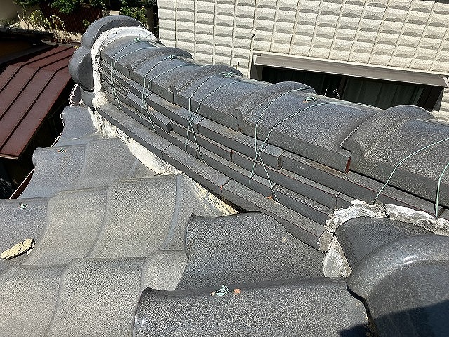 棟全体の漆喰劣化