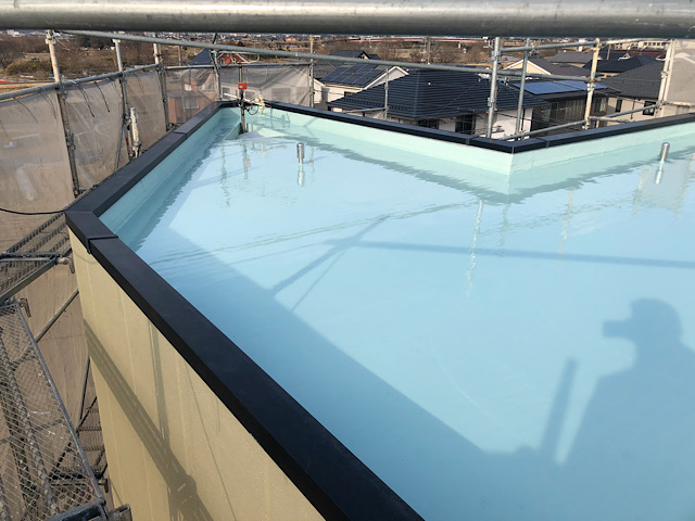 岐阜市で屋上の防水工事が完成しました
