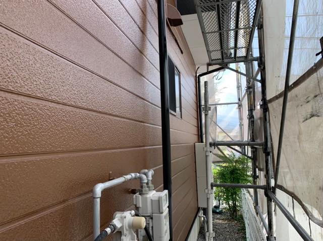 雨樋も塗装しました