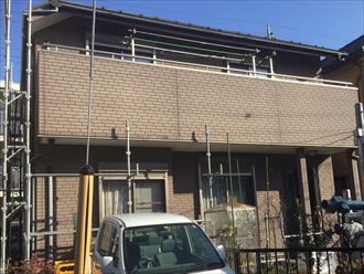 八千代市八千代台南にて日本ペイントのUVプロテクトクリヤー(艶有り)で外壁塗装工事を実施