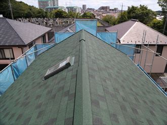 屋根カバー工事完了