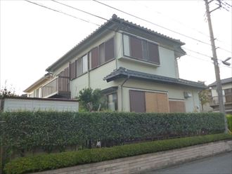 四街道市の外壁塗装点検
