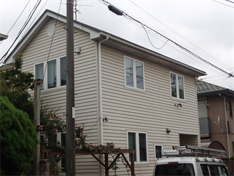 千葉市稲毛区緑町の屋根外壁塗装前点検を例にあえて塗装を行わない部位をご紹介