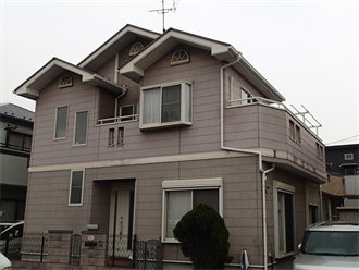 千葉市中央区末広で外壁塗装工事をご検討中のお住まいを例に塗り分け方をカラーシミュレーションでご紹介