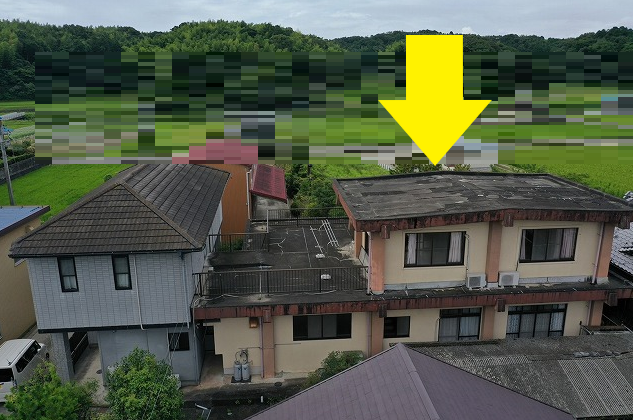 津市で室内の天井が雨漏りによって腐敗していた住宅の無料点検調査！