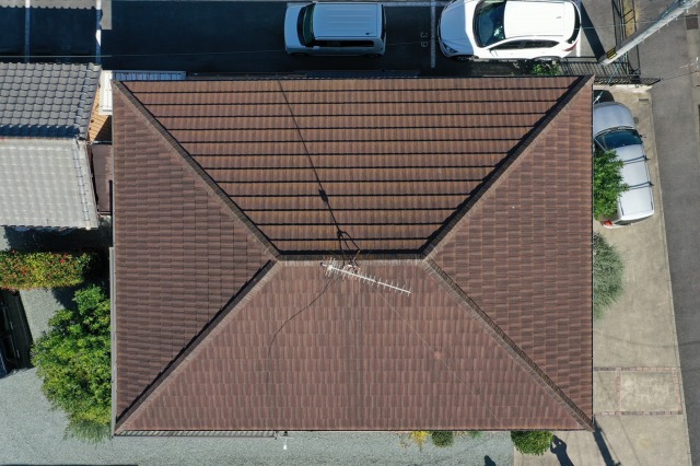 屋根の空撮写真