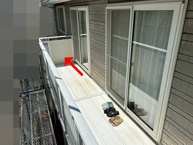 南アルプス市で黄ばみ・シミのある目隠しパネル（サンシェード）