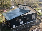 北杜市　ガルバリウム屋根　屋根塗装　上塗り