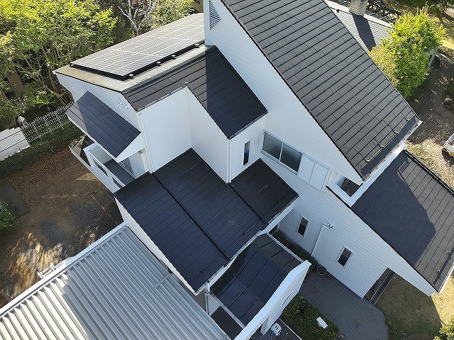 甲府市　屋根外壁塗装工事　完工写真