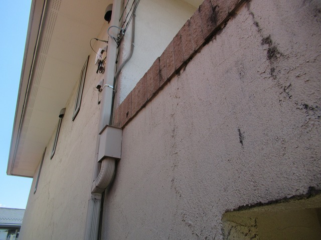 甲府市 砂壁状 外壁 現場調査