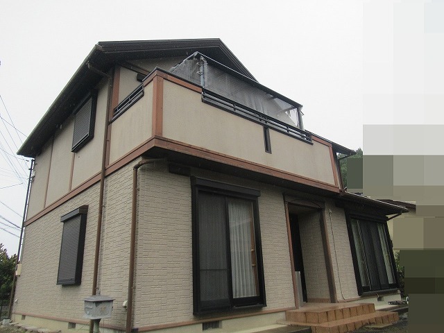 西八代郡市川三郷町でモルタルとサイディングの2種類ある外壁を塗装メンテナンス！