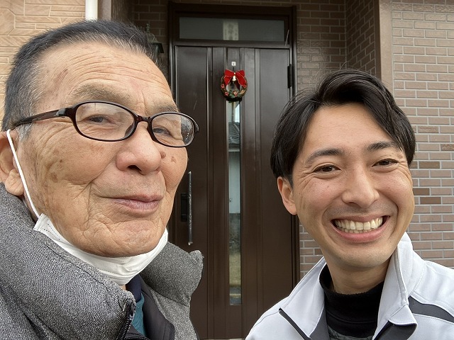 完工後　お客様とのお写真