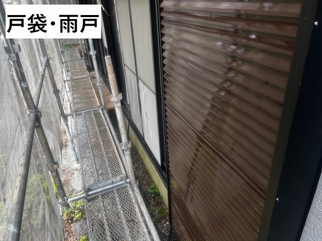 南都留郡鳴沢村　戸袋・雨戸