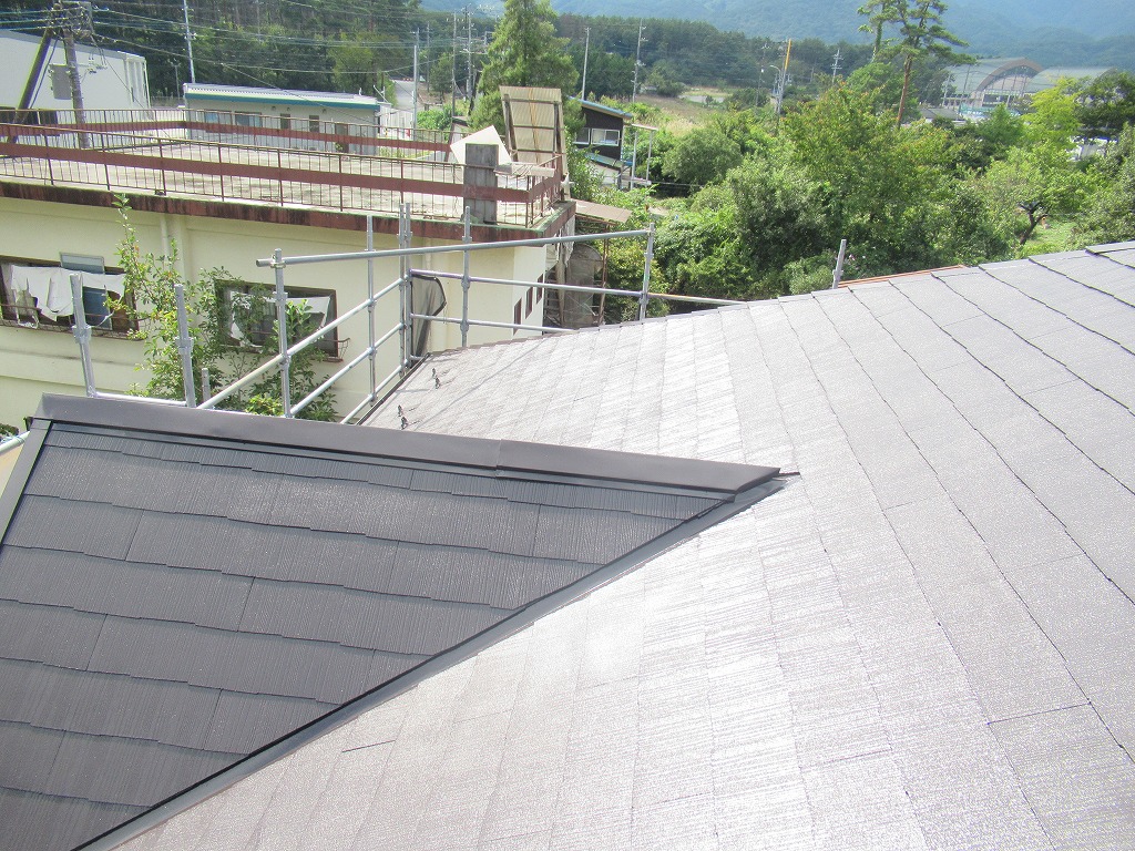 屋根塗装工事　完了　北杜市