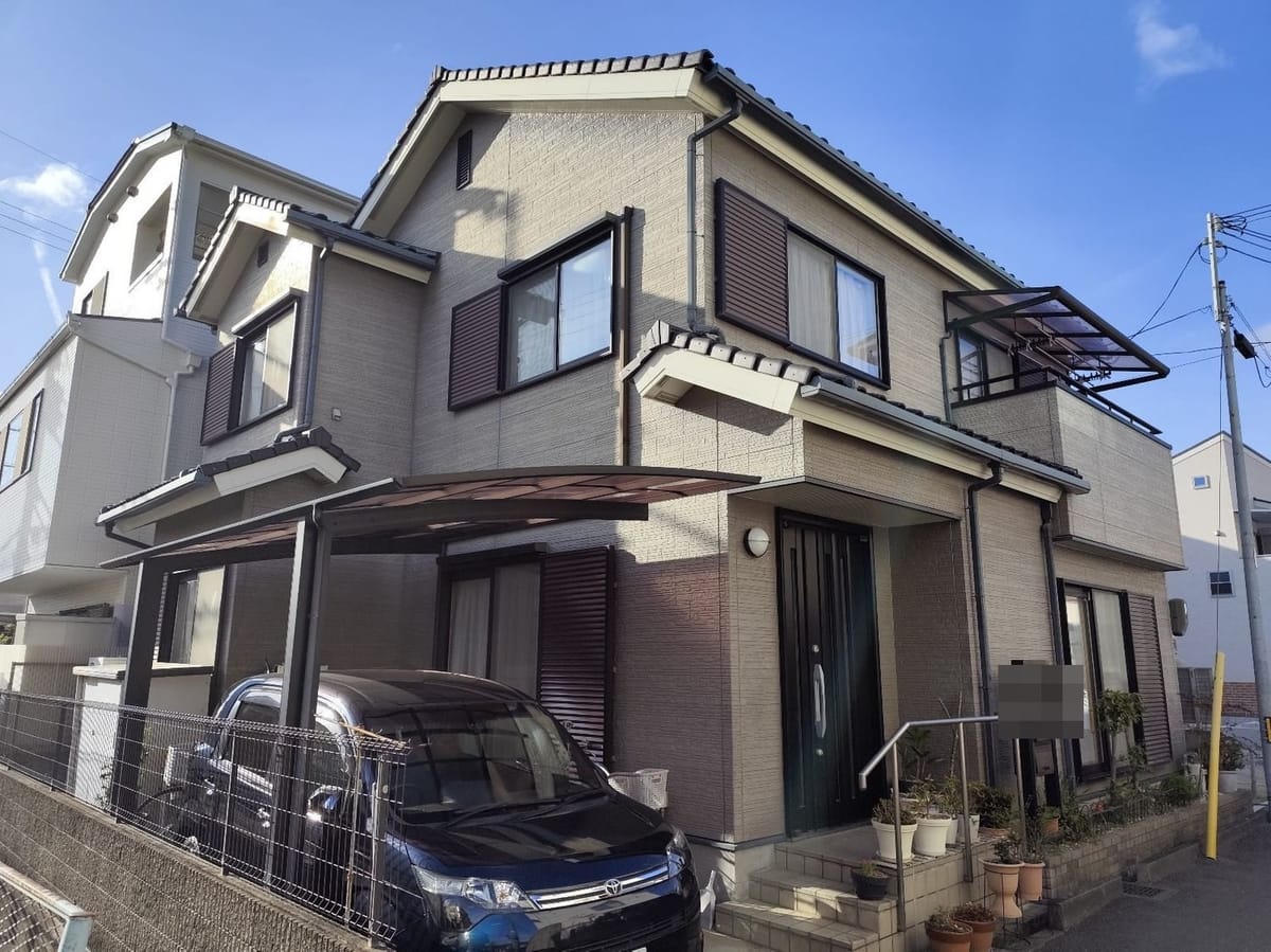 築22年サイディング外壁のひび割れをフッ素塗料で解消！八尾市高安町南で清潔感が蘇る