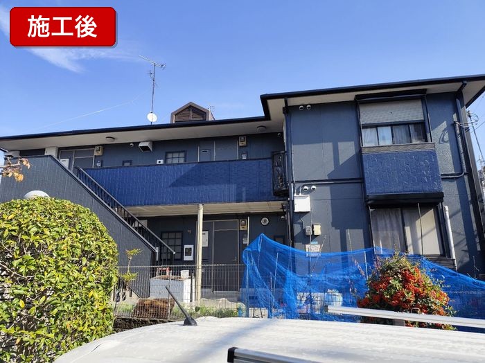 【大阪市平野区】築25年アパートをKFシェアルドSiで刷新！入居率アップを目指した外壁・屋根塗装