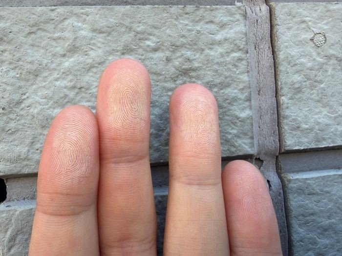堺市東区N様邸 外壁のチョーキング確認。指で擦ると白い粉が付着する状態