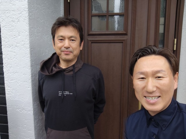 Y様のご主人様とのツーショット