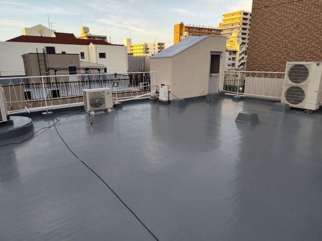 屋根防水完了後