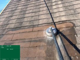 高圧洗浄の様子