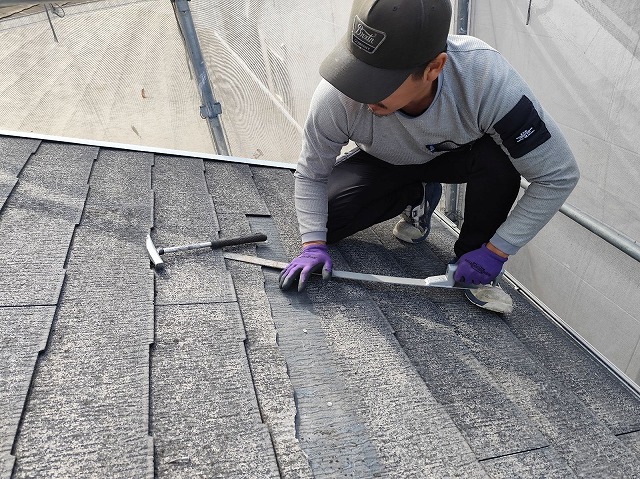 スレート瓦差し替え