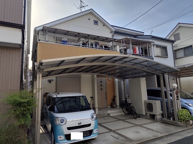 塗装工事　オレンジ