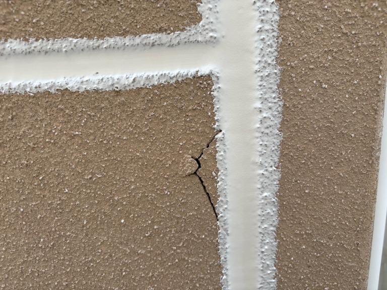 クラックのクローズアップ