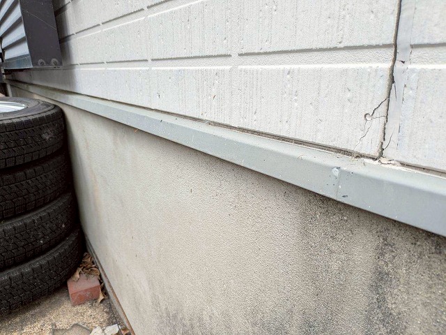 現場調査　現状　水切り