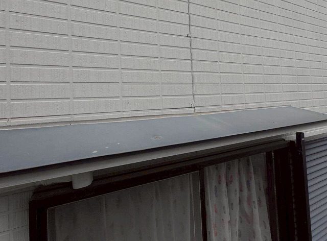 現場調査　現状　庇