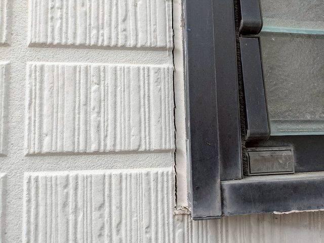 現場調査　現状　シーリング　亀裂　