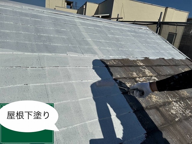 西宮市にて一軒家の屋根塗装、日本ペイントの遮熱塗料で、室内の温度上昇を抑え、省エネ効果！