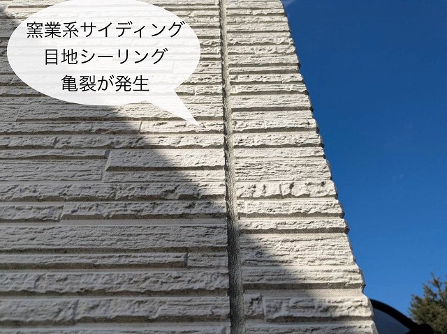 現地調査 シーリング亀裂