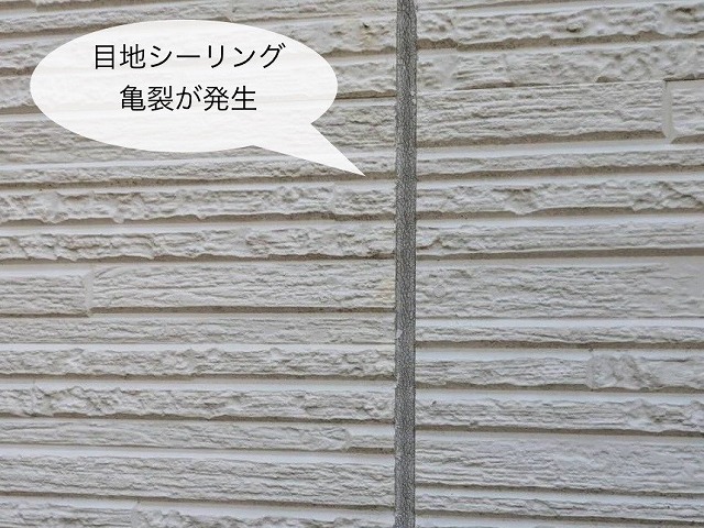 現地調査 シーリング亀裂