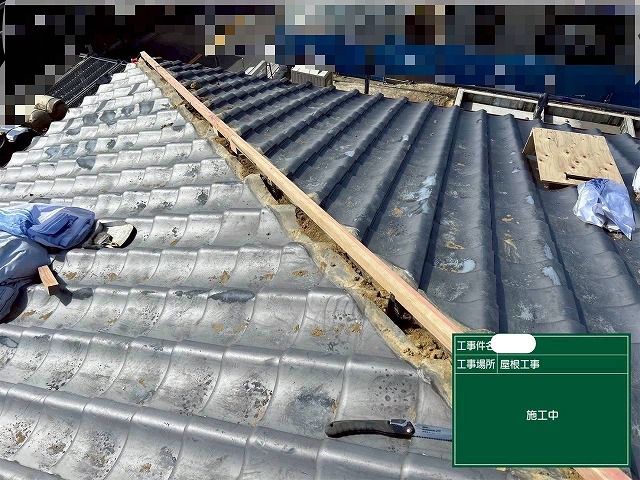 強力棟　金物取付　垂木取付